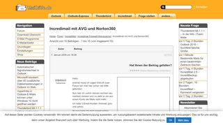 
                            5. Incredimail mit AVG und Norton360 › Von …