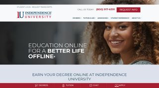 
                            4. Independence University - An Accredited Online University