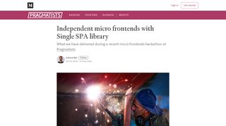 
                            1. Independent micro frontends with Single SPA library