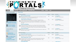 
                            2. Index page | ThinkingWithPortals.com | Portal 2 Mapping Community