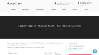 
                            9. Indexation for ASIC company fees from 1 July 2019 ...