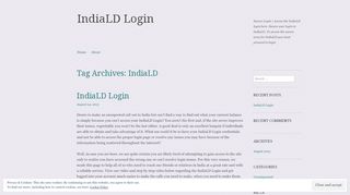 
                            6. IndiaLD | IndiaLD Login
