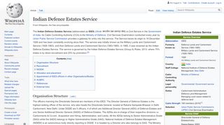 
                            8. Indian Defence Estates Service - Wikipedia