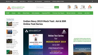 
                            9. Indian Navy 2019 Mock Test : AA & SSR Online …