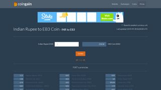 
                            8. Indian Rupee to EB3 Coin - INR to EB3 - Price, …