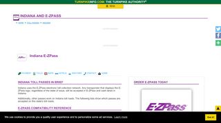 
                            5. Indiana E-ZPass information