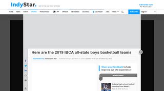 
                            8. Indiana high school basketball: 2019 IBCA all-state teams