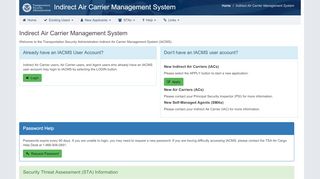 
                            4. Indirect Air Carrier Management System