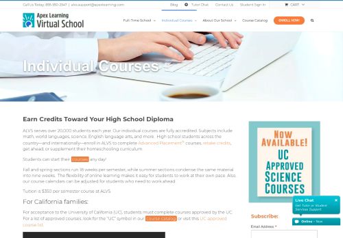 
                            5. Individual Courses | Apex Learning Virtual School
