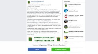 
                            4. - Individual Development Plan (IDP)... - Spotswood College Events ...