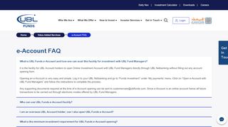 
                            4. Individual e-Account FAQ - UBL Fund Managers