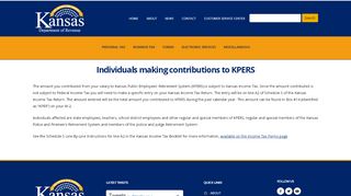 
                            9. Individuals making contributions to KPERS - Kansas Department of ...