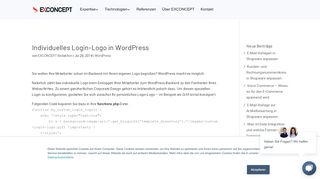 
                            1. Individuelles Login-Logo in WordPress | …