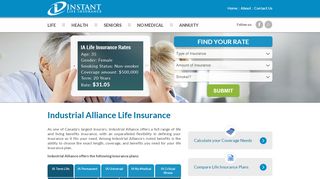 
                            9. Industrial Alliance - Instant Life Insurance