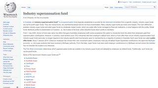 
                            10. Industry superannuation fund - Wikipedia