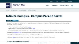 
                            1. Infinite Campus - Campus Parent Portal - d300.org
