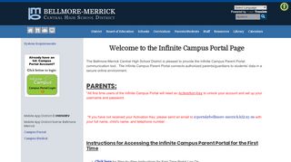 
                            6. Infinite Campus Login - Bellmore-Merrick Central High School District