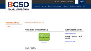 
                            4. Infinite Campus / Login - Berea City School District