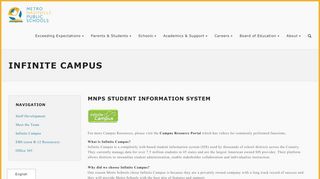 
                            4. Infinite Campus — Metro Nashville Public Schools