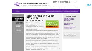 
                            7. Infinite Campus Online Payments - Ellsworth Community School District