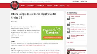 
                            6. Infinite Campus Parent Portal Registration for Grades K-5 ...