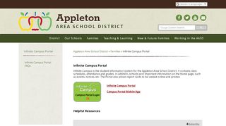 
                            4. Infinite Campus Portal - Appleton Area School District