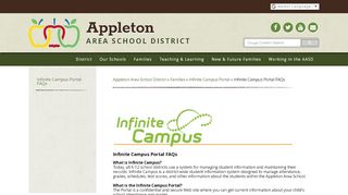 
                            1. Infinite Campus Portal FAQs - Appleton Area School District