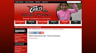 
                            9. Infinite Campus Portal Login - Parents and ... - West Point Public Schools