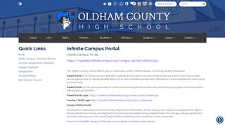 
                            6. Infinite Campus Portal - Oldham County High School