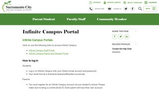 
                            6. Infinite Campus Portal - Sacramento City Unified School District