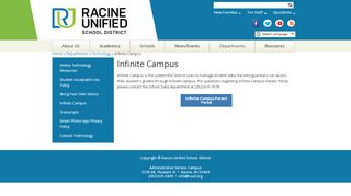 
                            10. Infinite Campus | Racine Unified School District