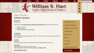 
                            5. Infinite Campus - William S. Hart Union High School District