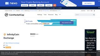 
                            2. InfinityCoin Exchange Trade Volume and Market Listings ...