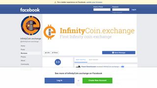 
                            8. InfinityCoin.exchange - Reviews | Facebook