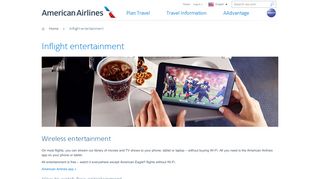 
                            2. Inflight entertainment − Travel information − American Airlines
