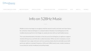 
                            7. Info on 528Hz Music - PowerThoughts Meditation Club