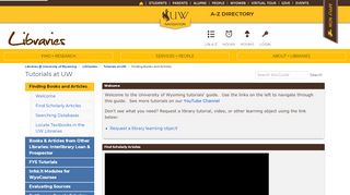 
                            7. InfoLit Modules for WyoCourses - Tutorials at UW - LibGuides at ...