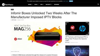 
                            4. Infomir Boxes Unlocked After Manufacturer Imposed IPTV Blocks