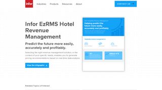 
                            8. Infor EzRMS Hotel Revenue Management | Infor