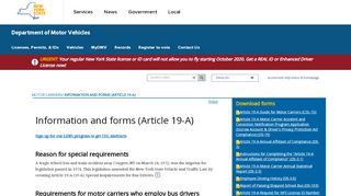 
                            4. Information and forms (Article 19-A) - New York DMV