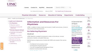 
                            9. Information and Resources For Physicians - UPMC