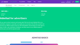 
                            4. Information for advertisers: Admitad affiliate network