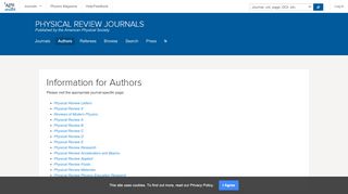 
                            2. Information for Authors - Physical Review Journals