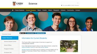 
                            5. Information for Current Students - UNSW Science for society