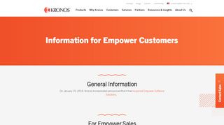 
                            8. Information for Empower Customers | Kronos