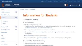 
                            9. Information for Students : Athabasca University ...