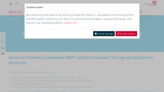
                            6. Information for UNEX™ panellists and volunteers | International Post ...