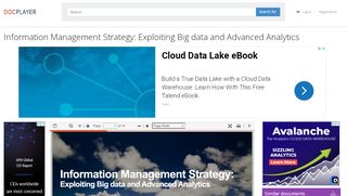
                            8. Information Management Strategy: Exploiting Big data and ...