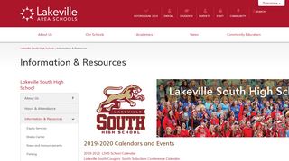 
                            5. Information & Resources - Lakeville South High School