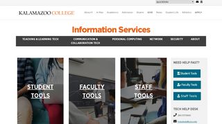 
                            5. Information Services - IT: Hornet Hive. Kalamazoo College